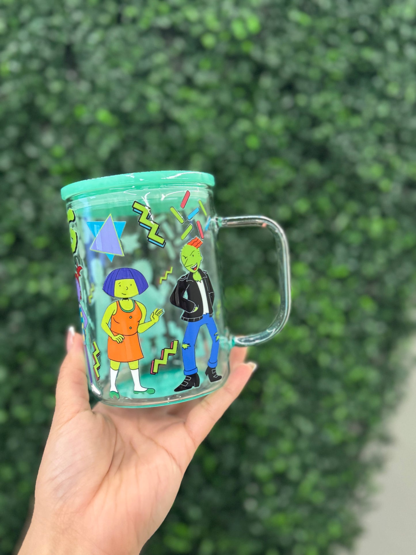 Doug 16oz glass mug