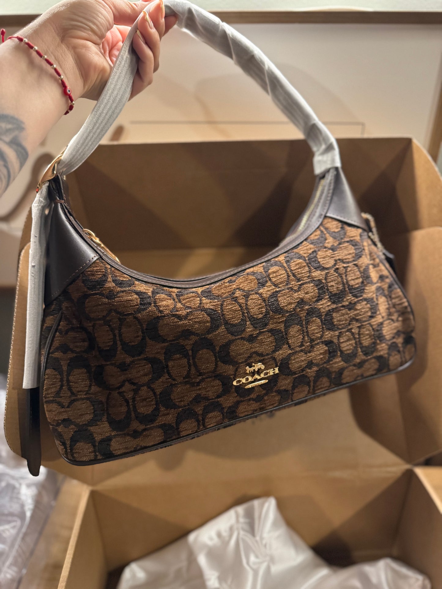 Coachh mini ella dark brown