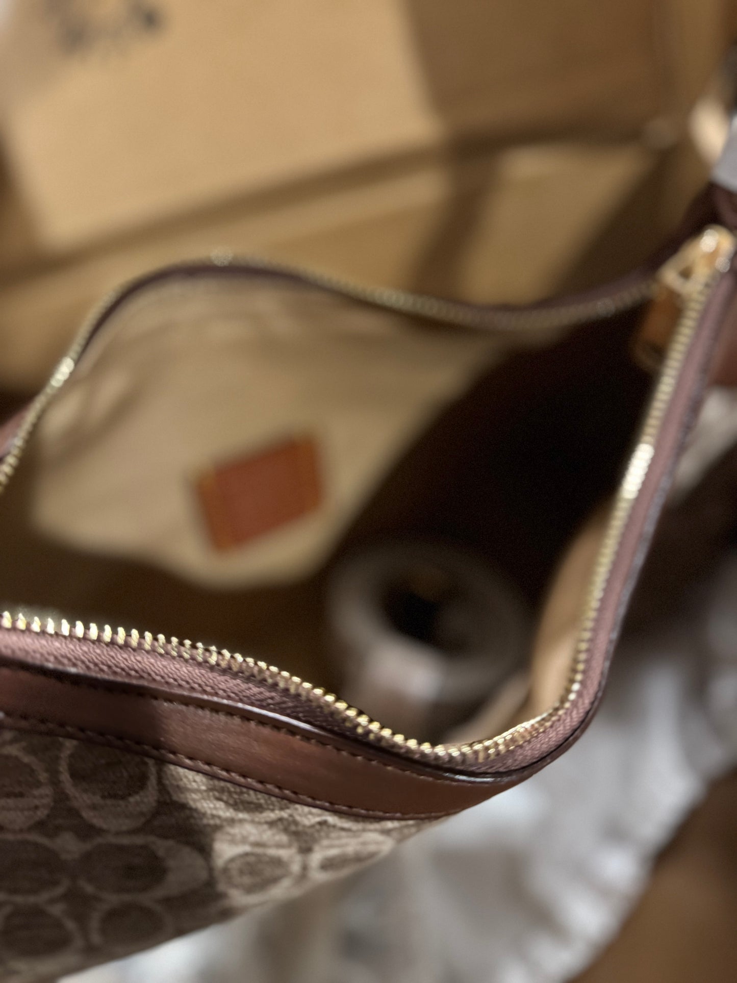 Coachh mini ella beige