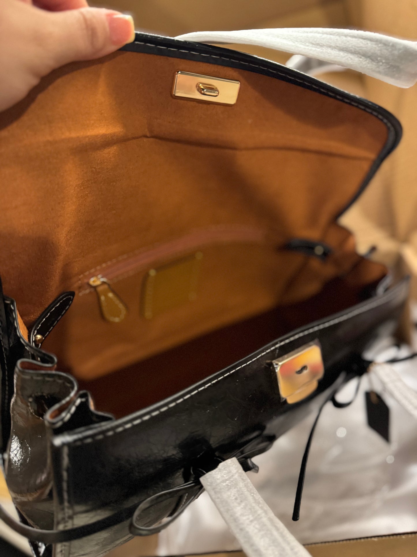 Coachh bridget flap leather