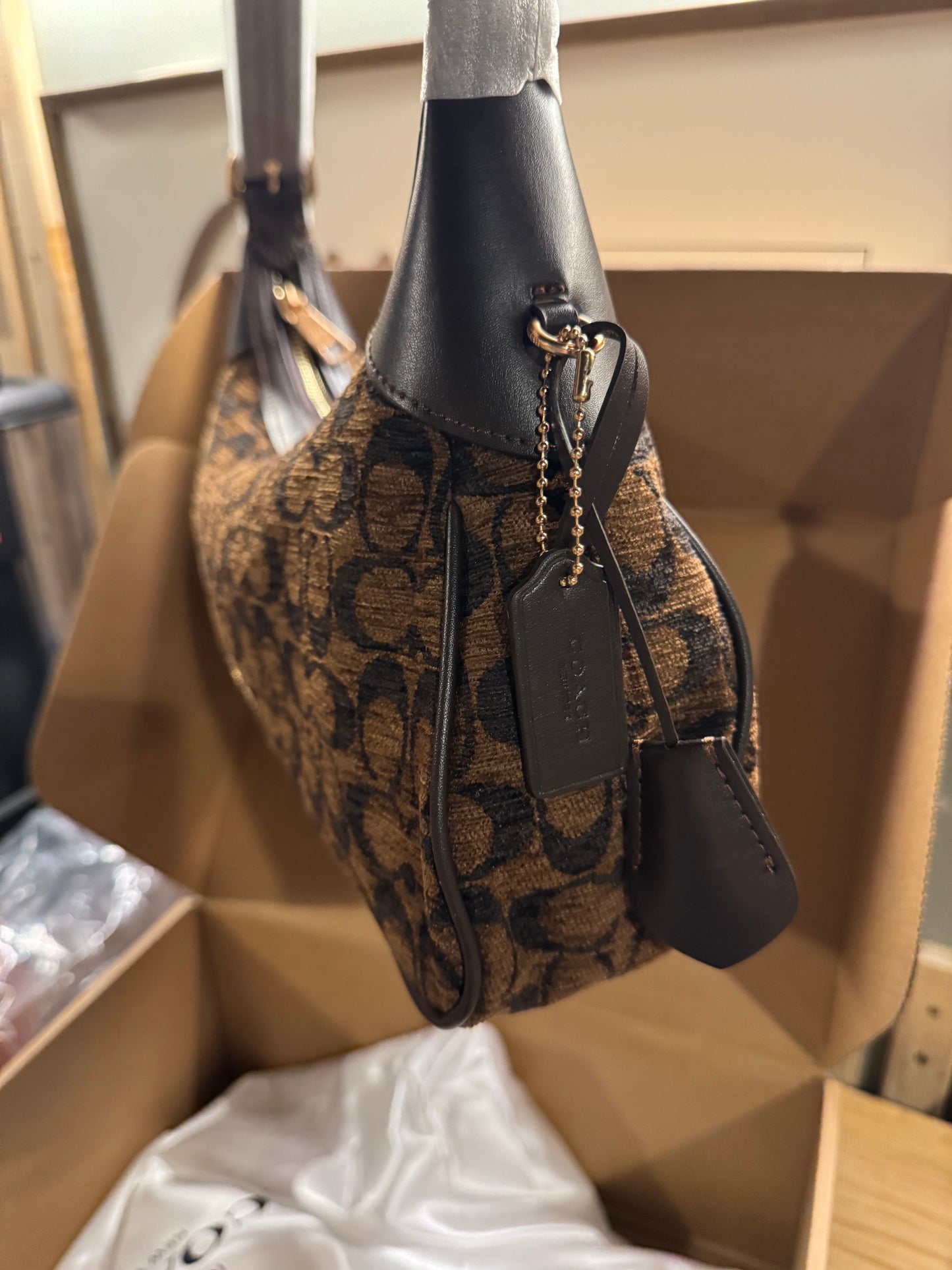 Coachh mini ella dark brown