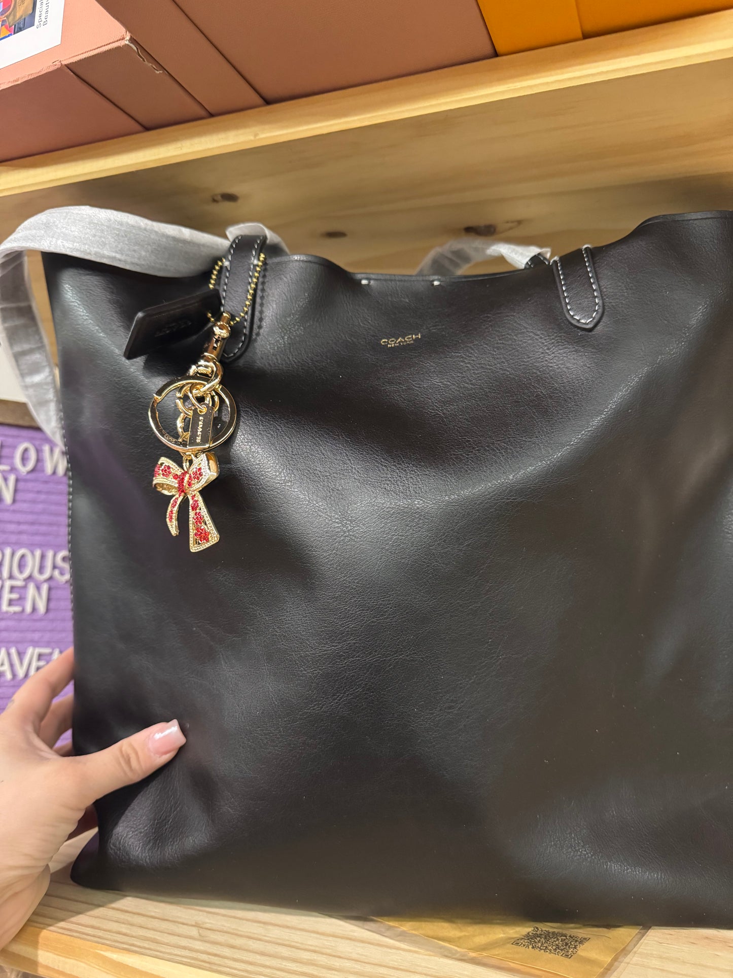 Coachh blk leather