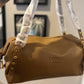 MewMew leather shoulder brown